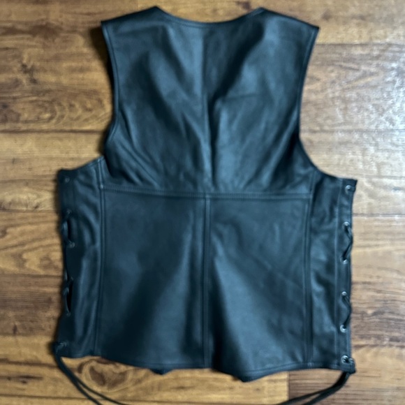 Harley-Davidson • Large • Cowhide Leather • Men’s • Black • 4 Patches • Vest - Picture 15 of 15